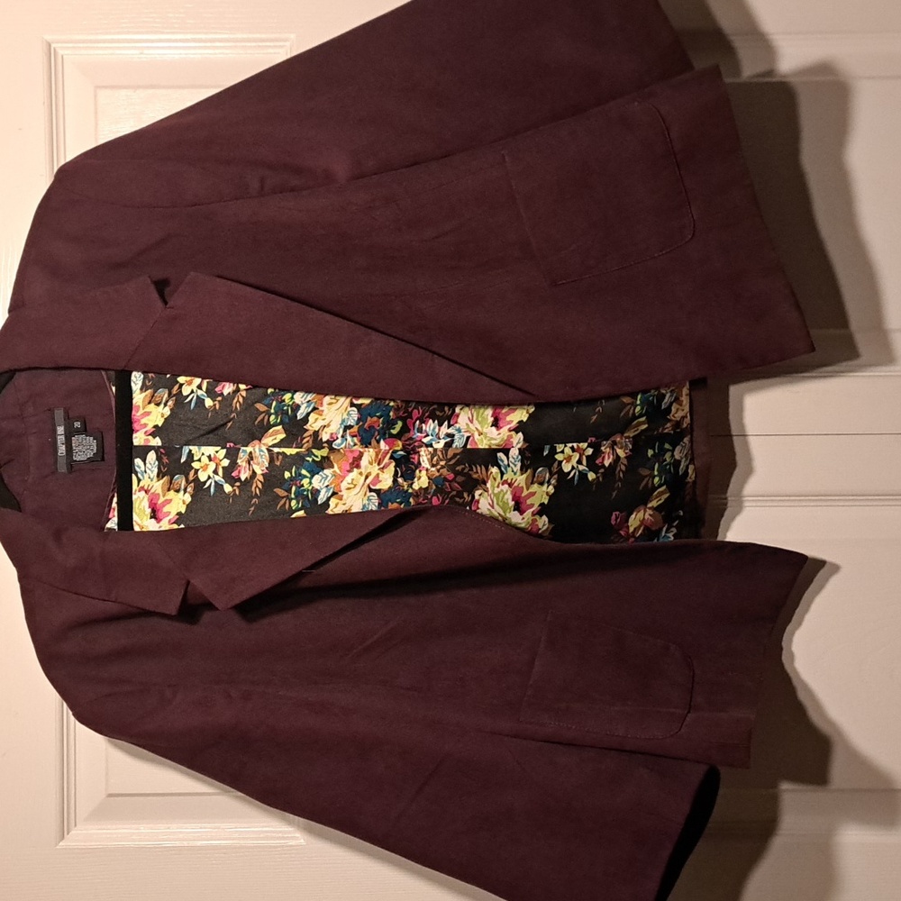 🍇Chapter one Plus size 20 Grape purple Blazer jacket for women 100% Polyester